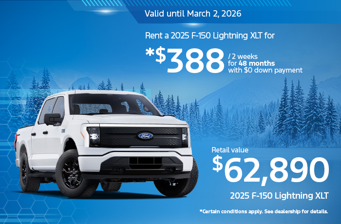 Bannière de F-150 Lightning 2025